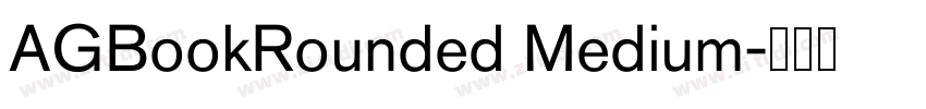AGBookRounded Medium字体转换